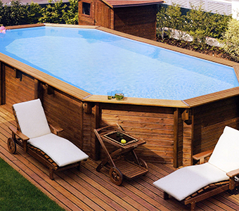 copertura piscina in legno